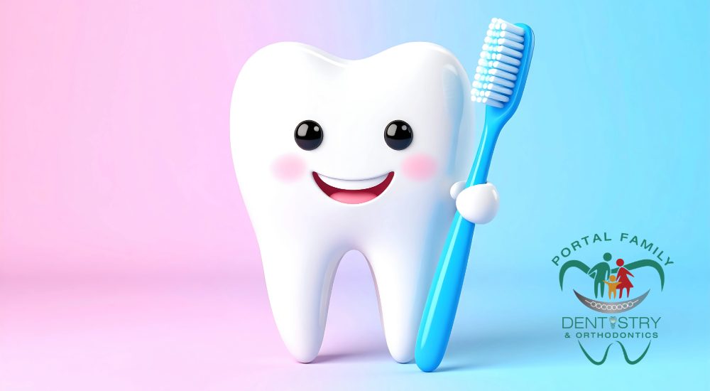 tooth holding toothbtush